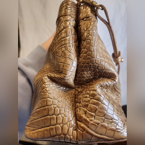 Brahmin Louise Rose Satchel With Crocodile Embossed Leather - Picture 9 of 17